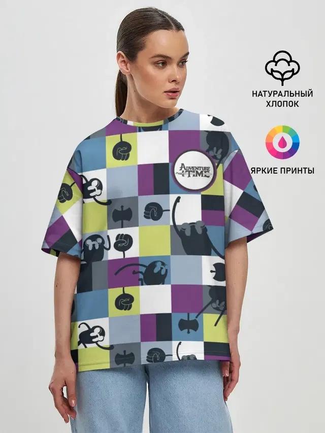 Женская футболка оверсайз
