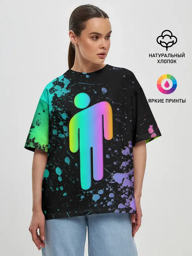 Женская футболка оверсайз