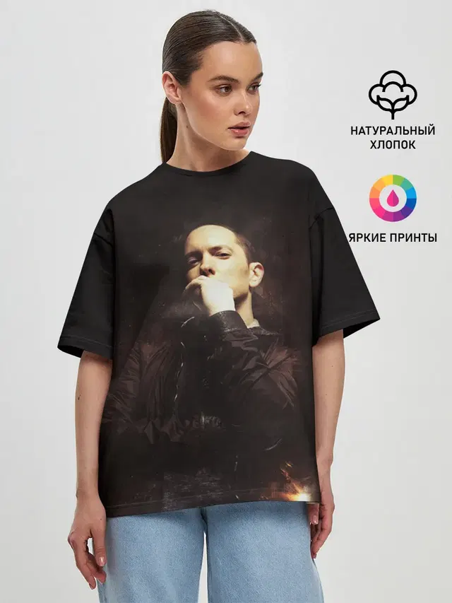 Женская футболка оверсайз