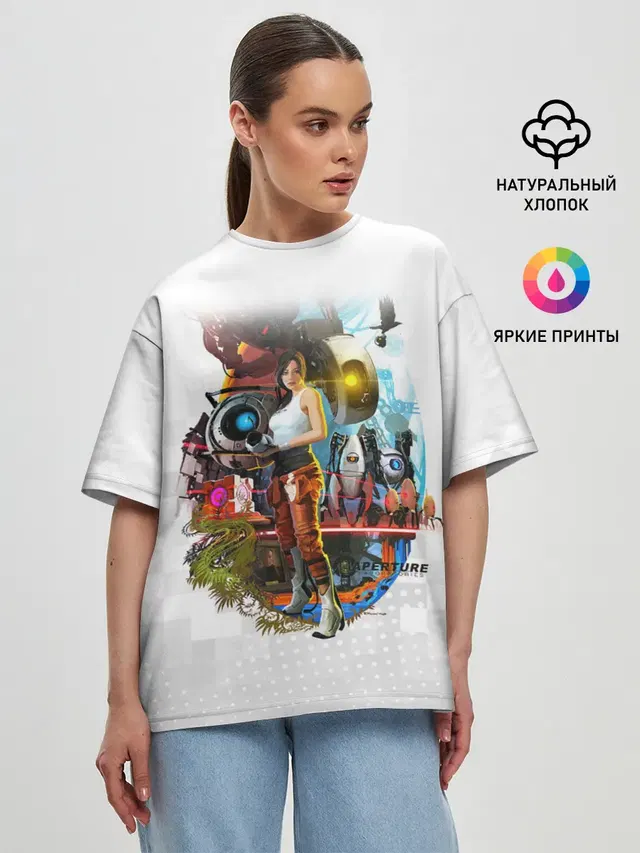 Женская футболка оверсайз