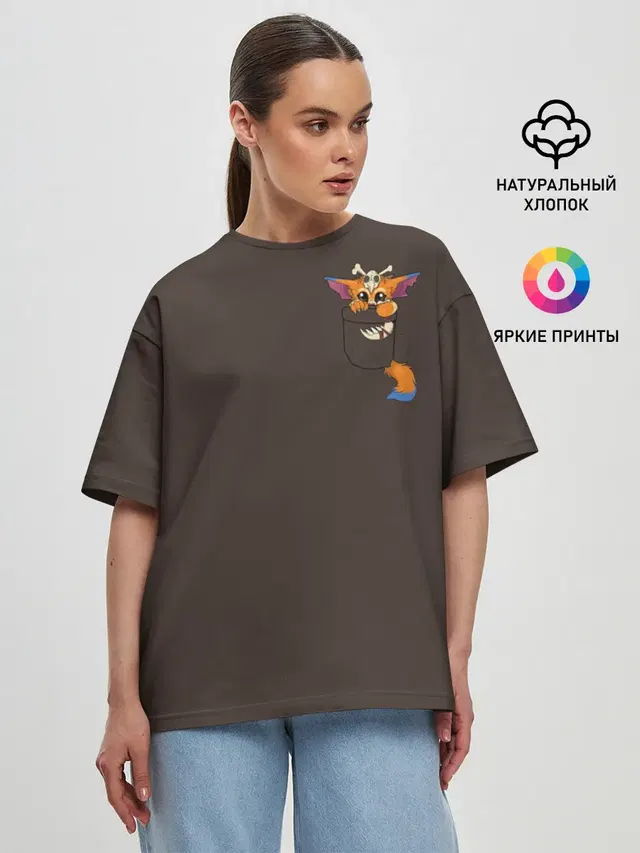 Женская футболка оверсайз