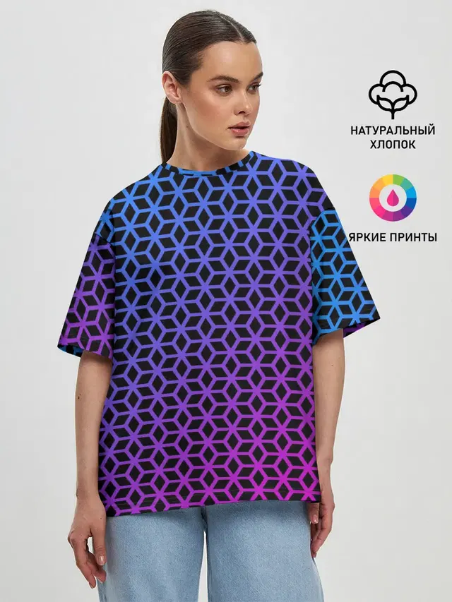 Женская футболка оверсайз