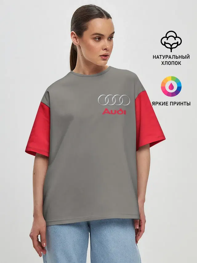 Женская футболка оверсайз