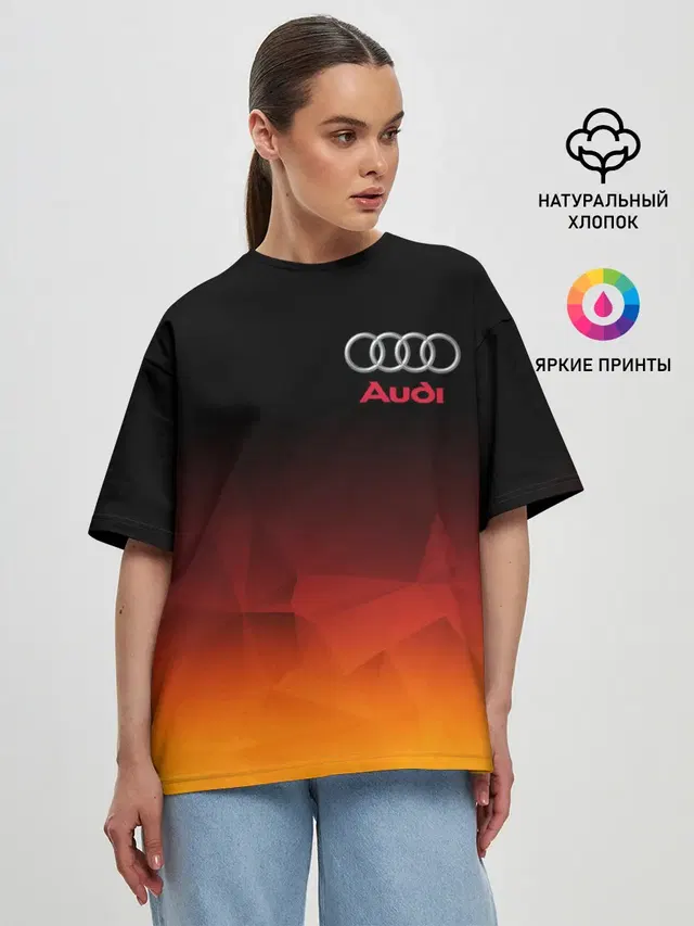 Женская футболка оверсайз