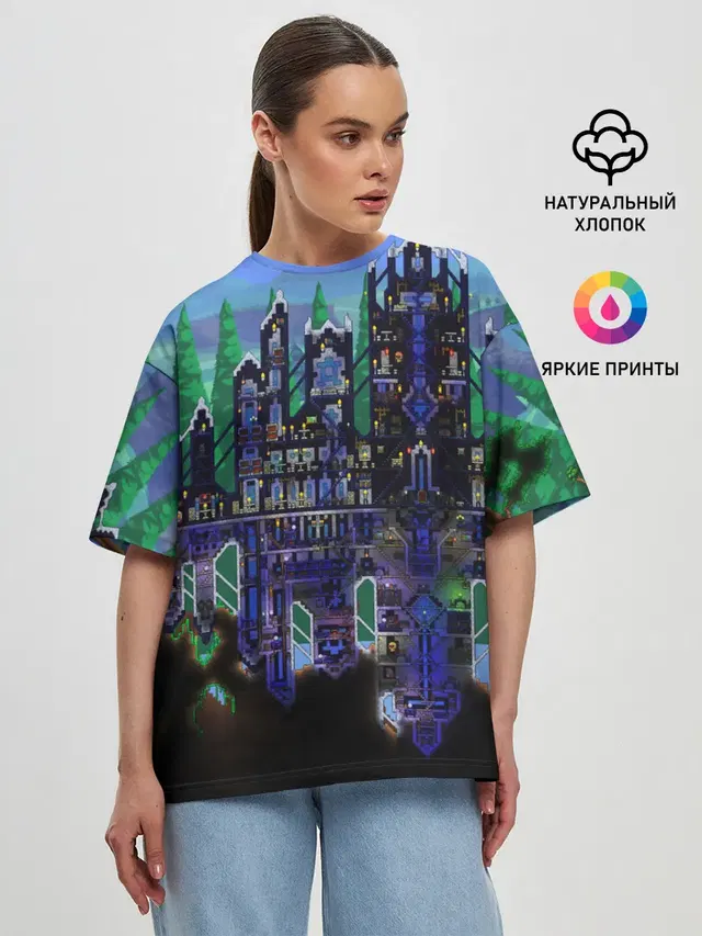 Женская футболка оверсайз
