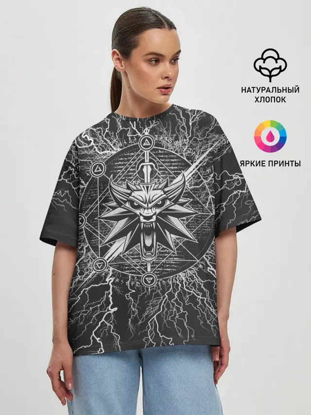 Женская футболка оверсайз
