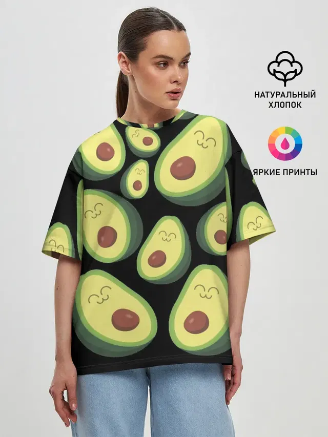 Женская футболка оверсайз