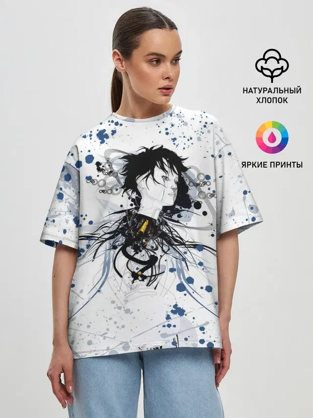 Женская футболка оверсайз