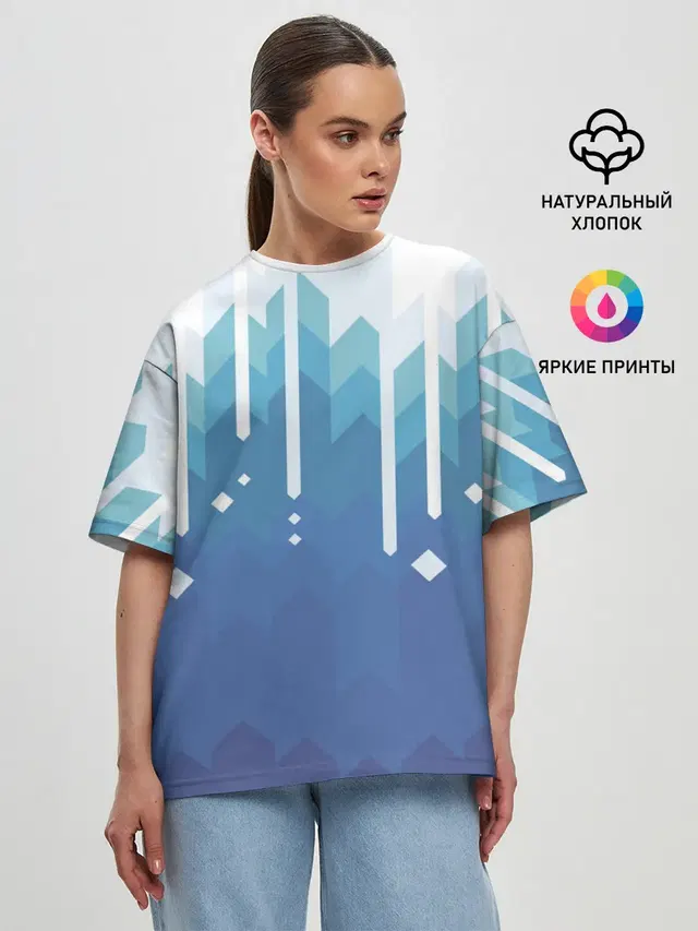 Женская футболка оверсайз