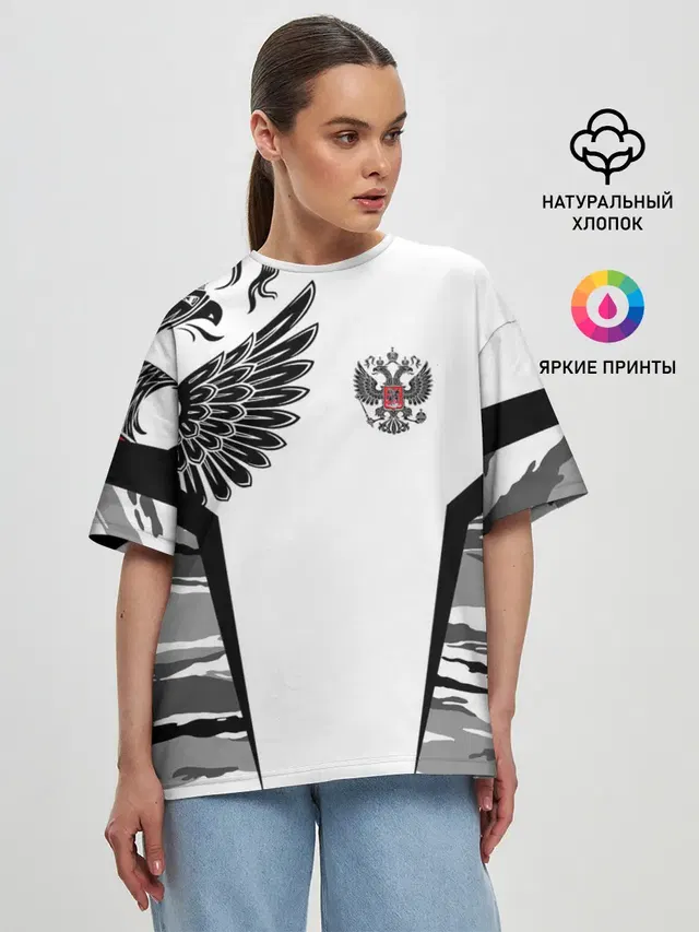 Женская футболка оверсайз