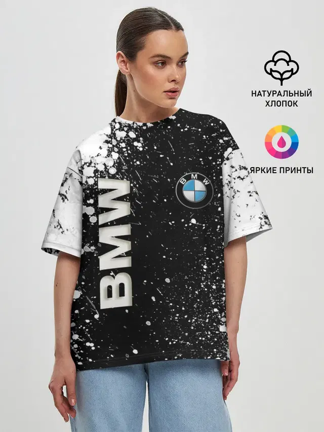 Женская футболка оверсайз
