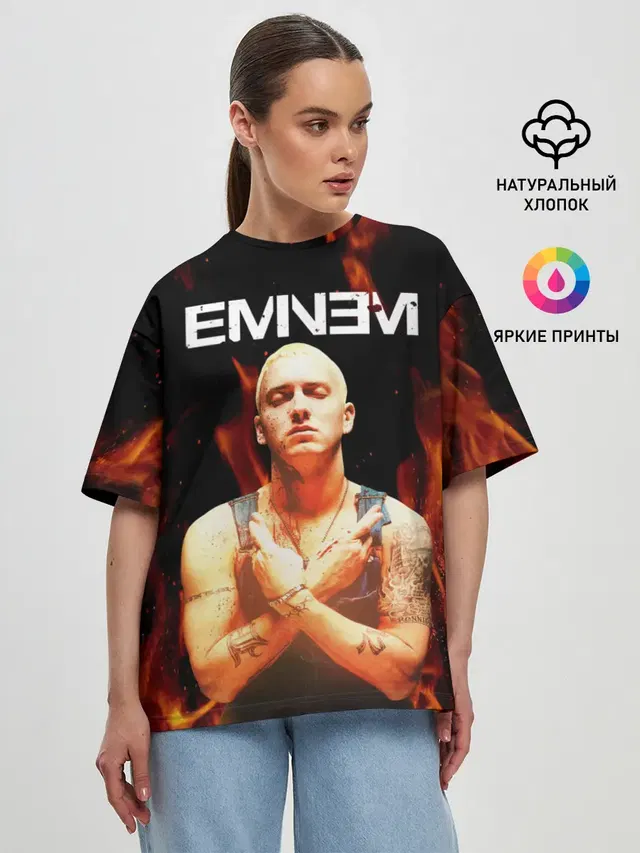 Женская футболка оверсайз