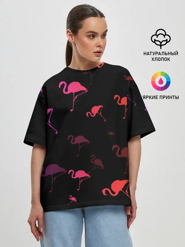 Женская футболка оверсайз