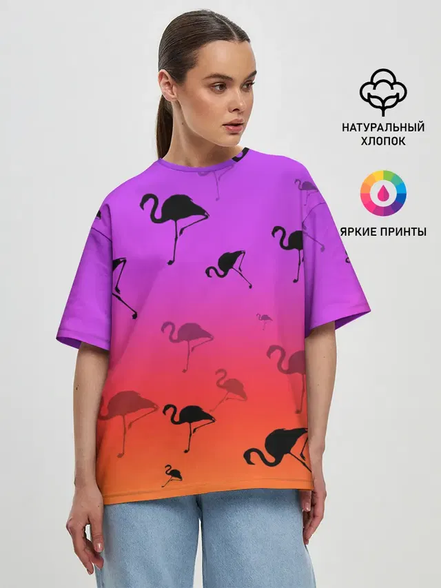 Женская футболка оверсайз