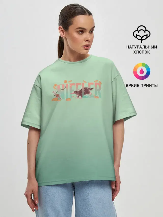 Женская футболка оверсайз
