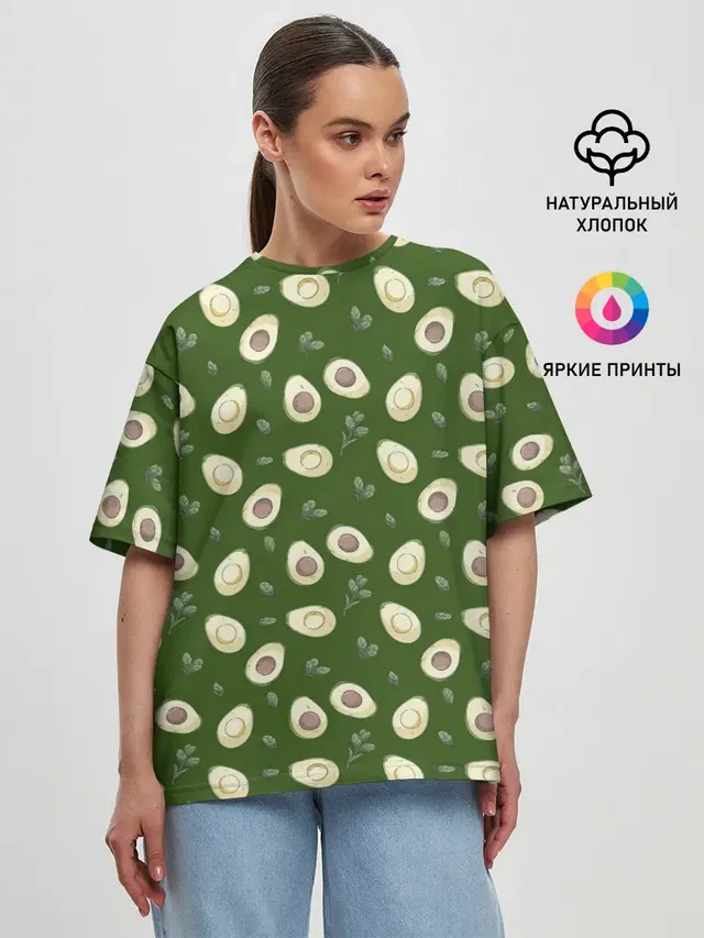 Женская футболка оверсайз