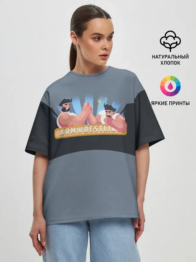 Женская футболка оверсайз