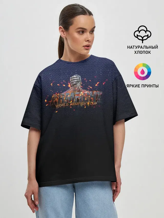 Женская футболка оверсайз