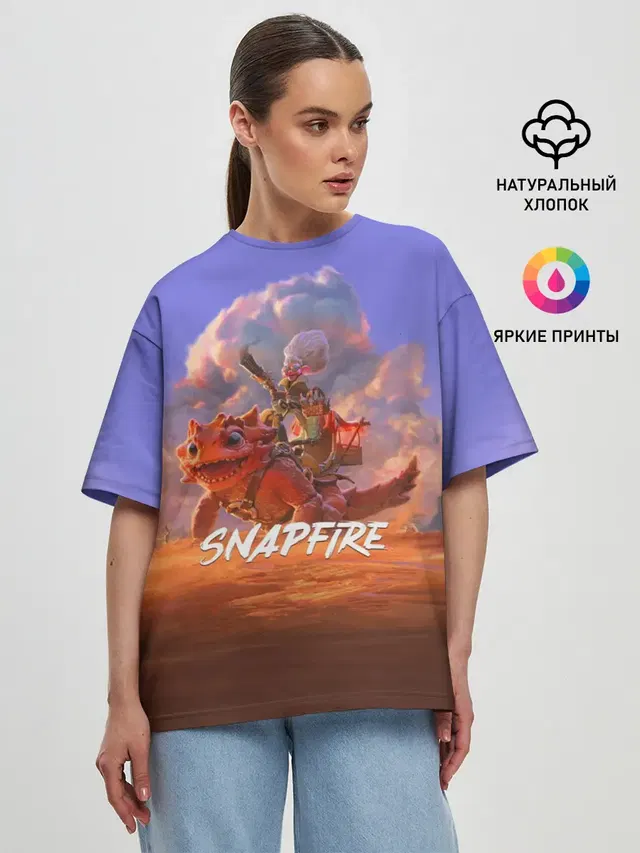 Женская футболка оверсайз