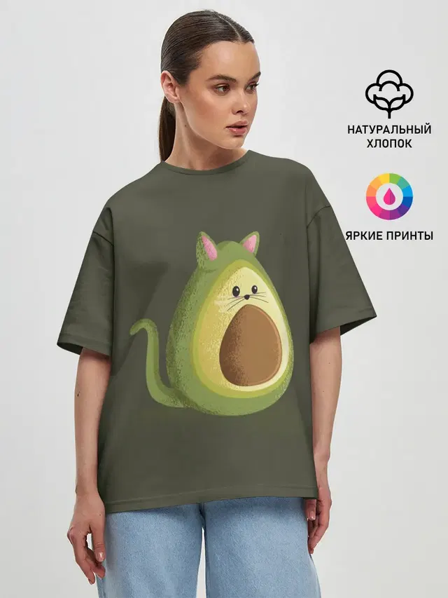 Женская футболка оверсайз