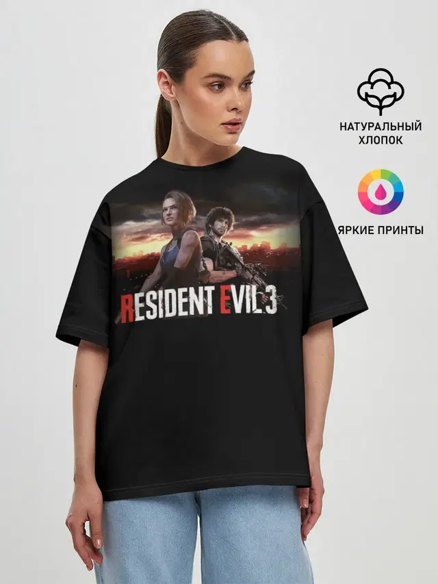 Женская футболка оверсайз