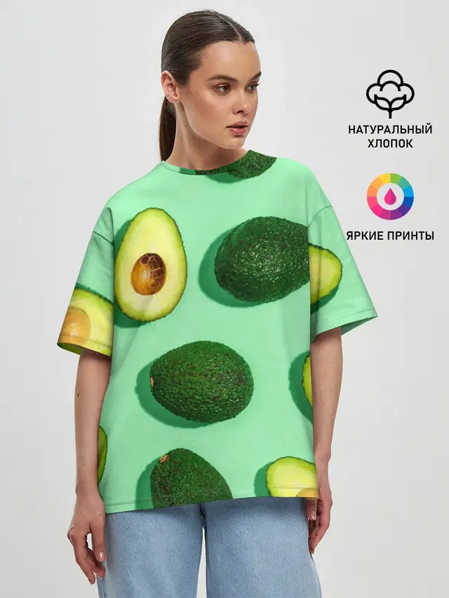 Женская футболка оверсайз
