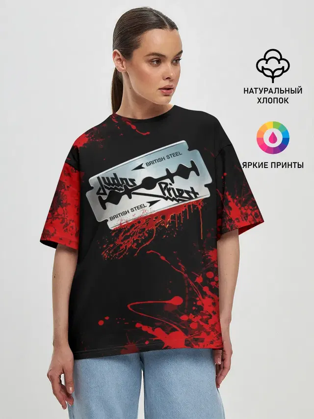 Женская футболка оверсайз