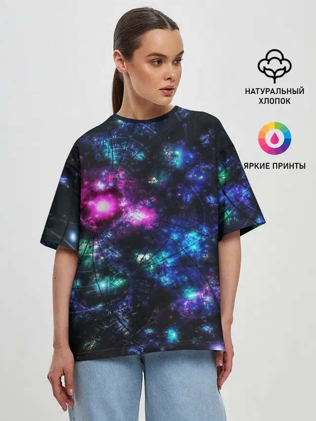 Женская футболка оверсайз