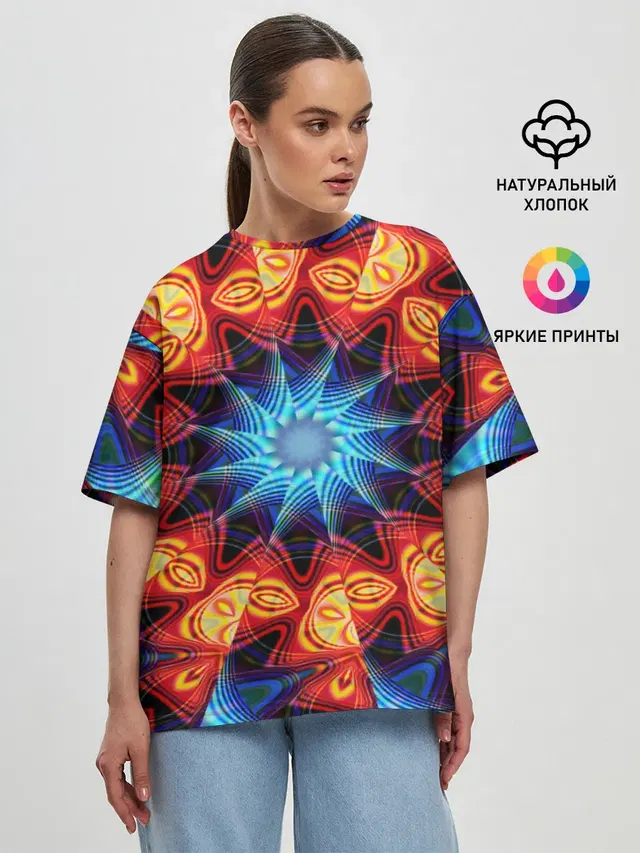 Женская футболка оверсайз