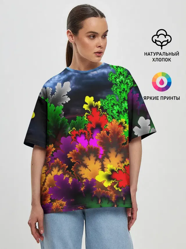 Женская футболка оверсайз