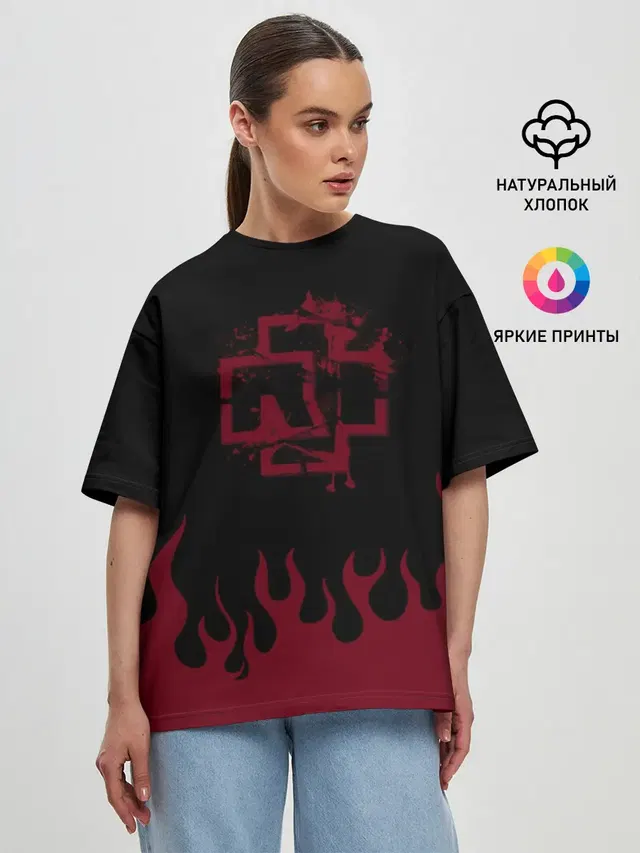 Женская футболка оверсайз