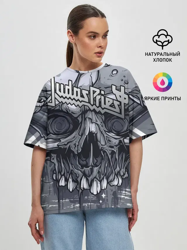 Женская футболка оверсайз