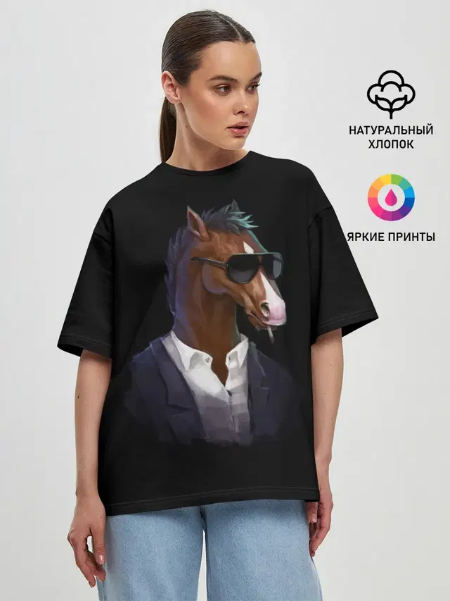 Женская футболка оверсайз