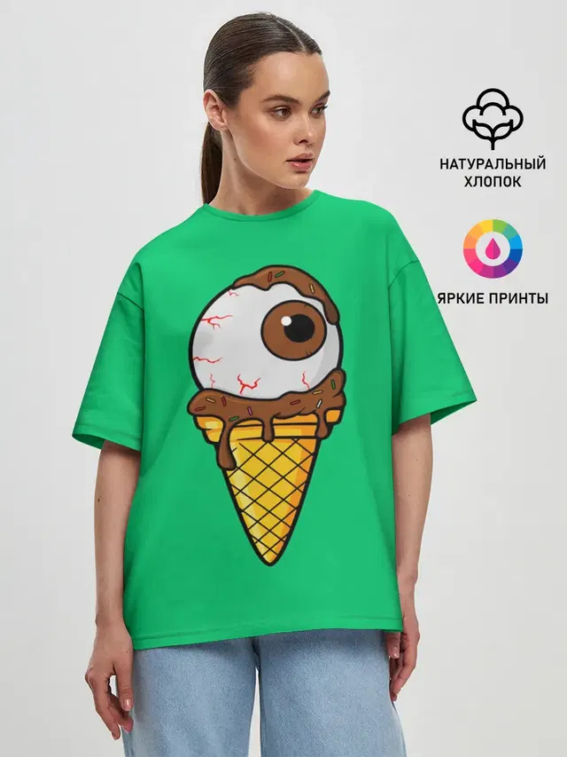 Женская футболка оверсайз