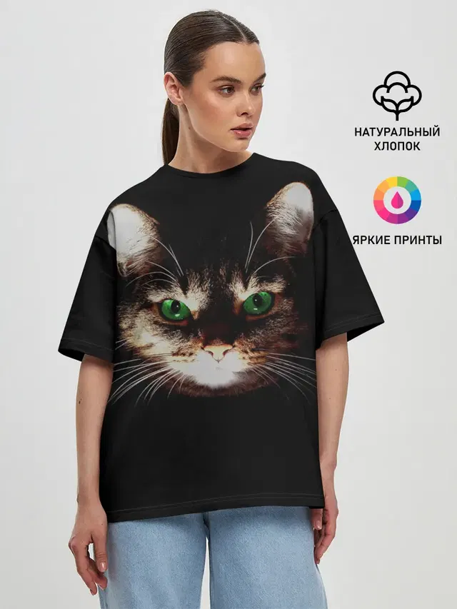 Женская футболка оверсайз