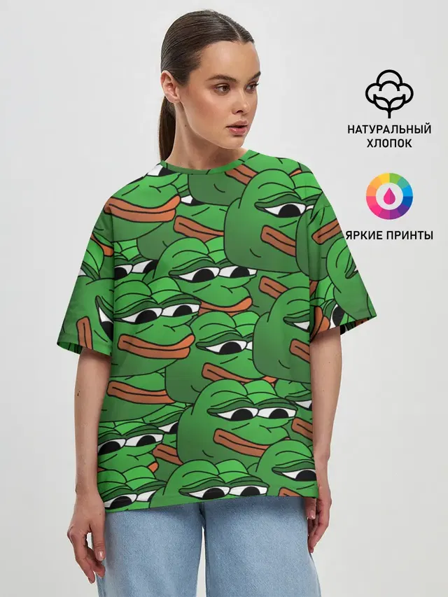 Женская футболка оверсайз