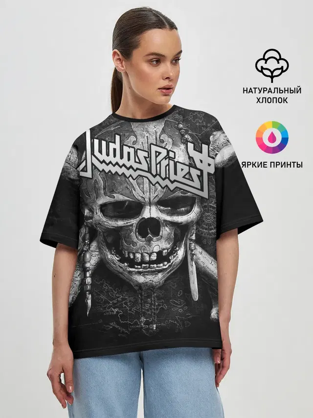 Женская футболка оверсайз