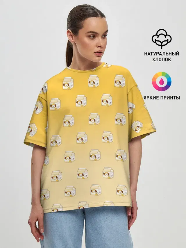 Женская футболка оверсайз