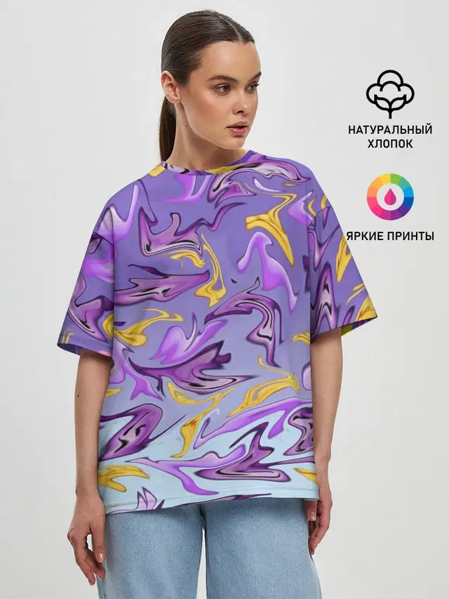 Женская футболка оверсайз