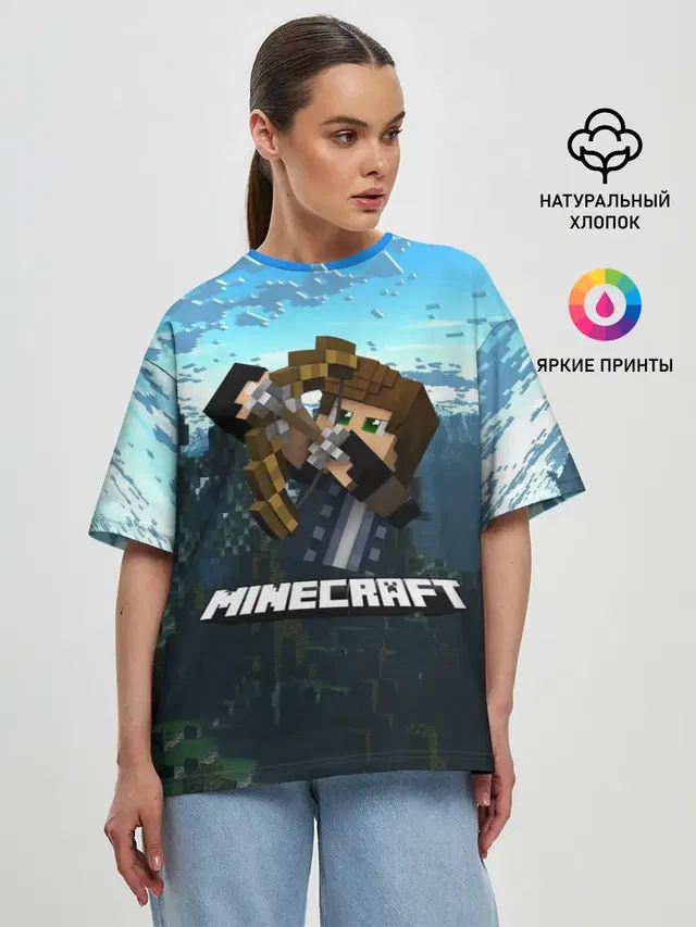 Женская футболка оверсайз