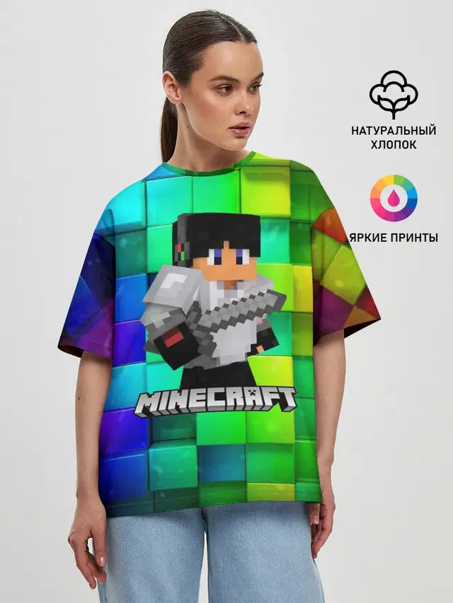 Женская футболка оверсайз