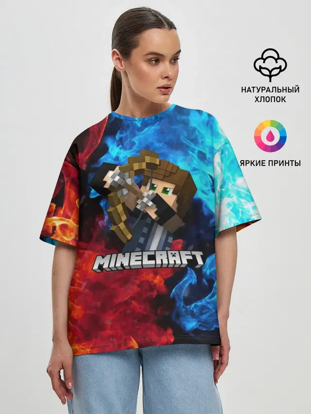 Женская футболка оверсайз