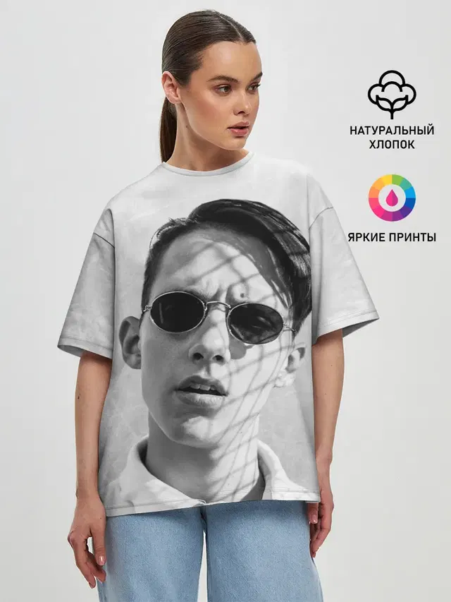Женская футболка оверсайз