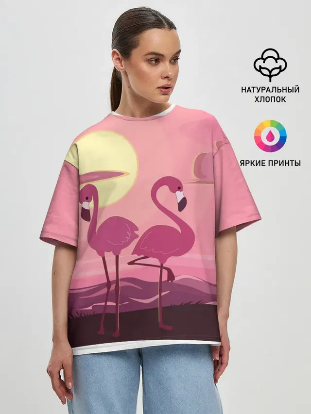 Женская футболка оверсайз