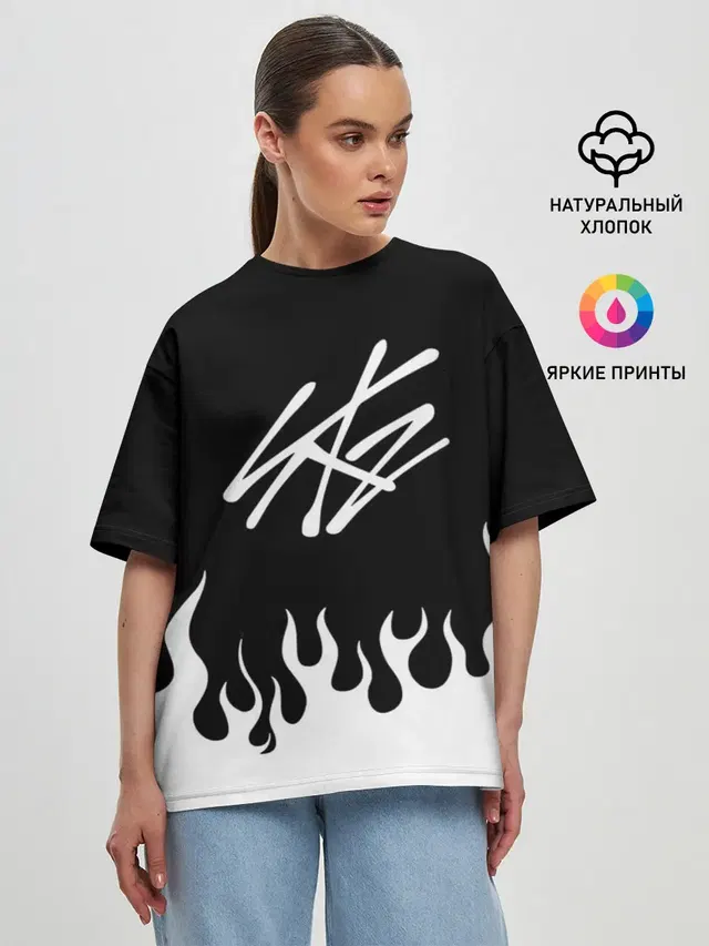 Женская футболка оверсайз