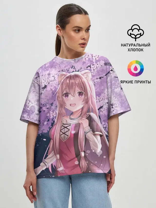Женская футболка оверсайз