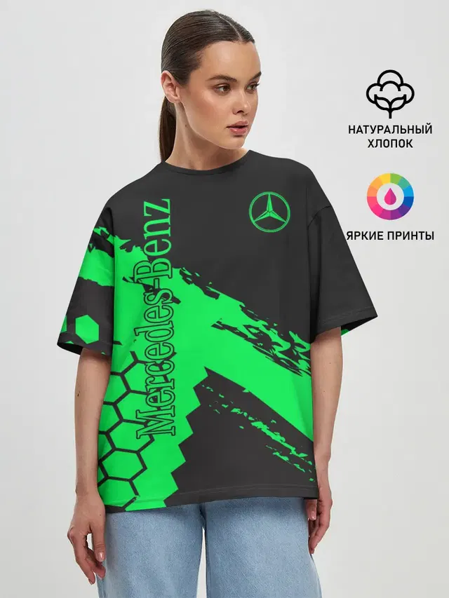 Женская футболка оверсайз