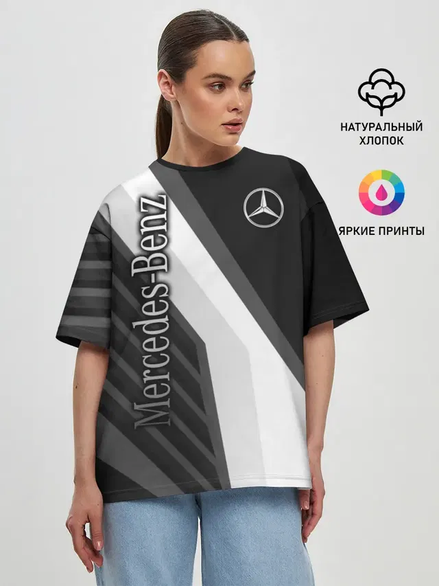 Женская футболка оверсайз