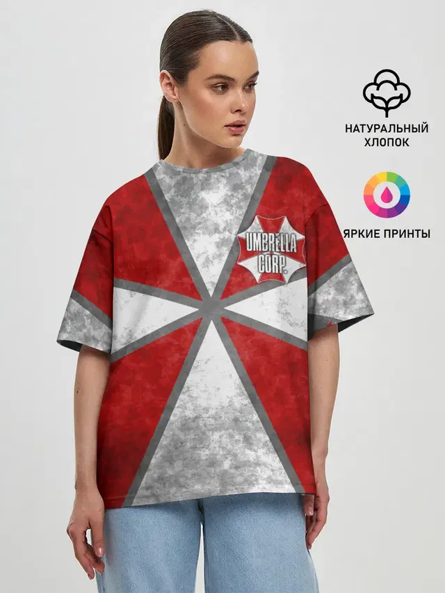 Женская футболка оверсайз
