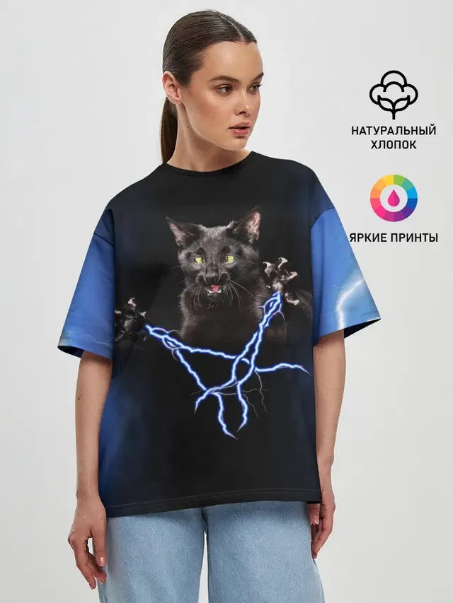 Женская футболка оверсайз